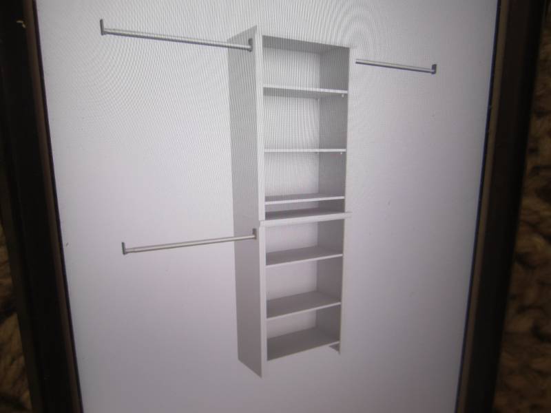 lot 199 image: Closet Maid Impressions 25 W White...