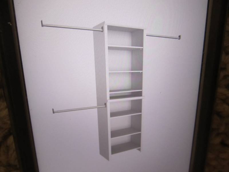 lot 201 image: Closet Maid Impressions 25 W White...