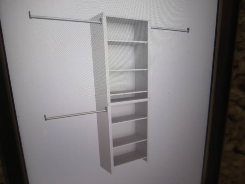lot 202 image: Closet Maid Impressions 25 W White...