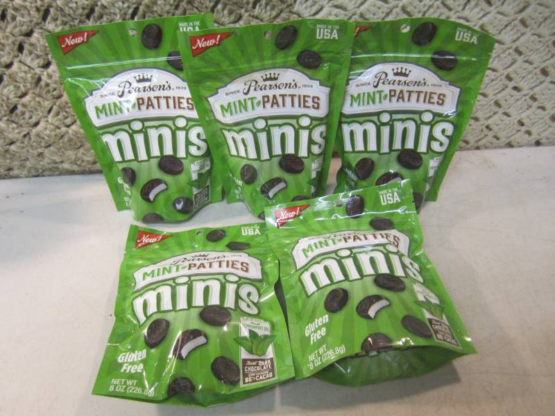 lot 224 image: 5 Bags of Pearsons Mint Patties Min...