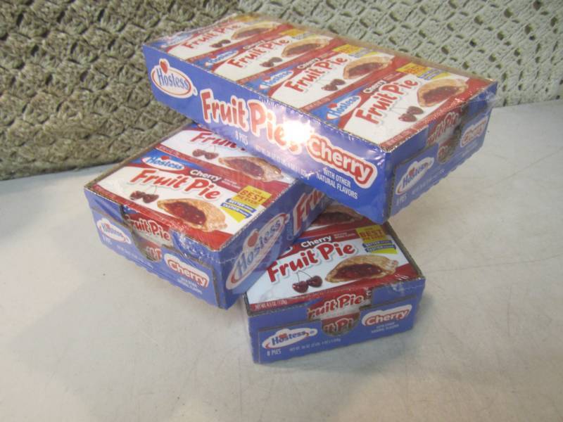 lot 227 image: 3 Packs with 8 Hostess Cherry Fruit...
