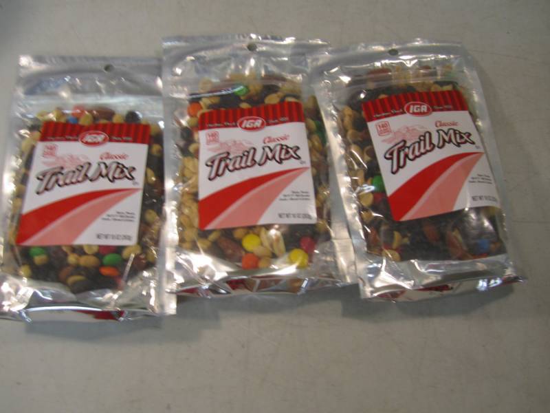 lot 242 image: 3 Bags of Classic Trail Mix Best by...