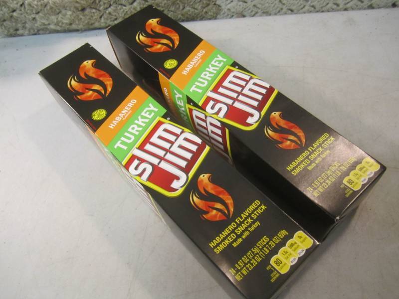 lot 248 image: 2 Box of 24 each Slim Jim Snack Sti...