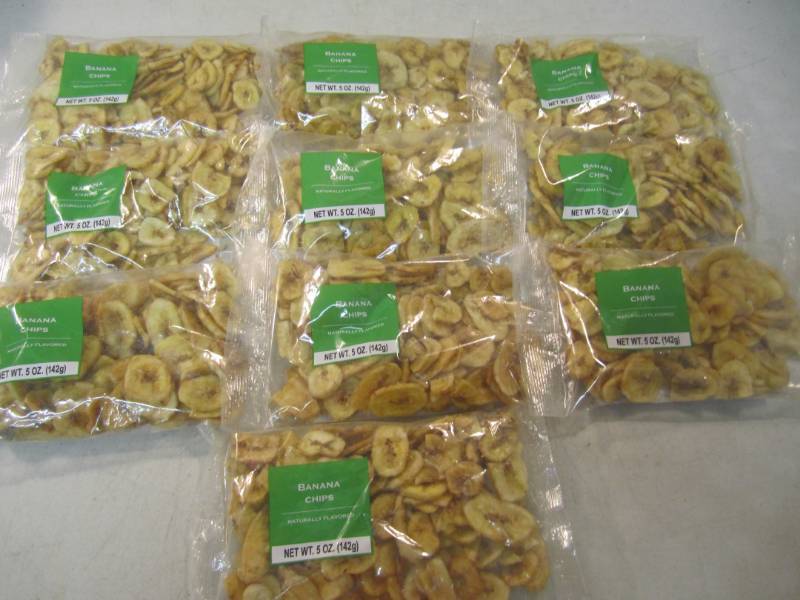 lot 252 image: 10 Bags of Banana Chips Best by Apr...