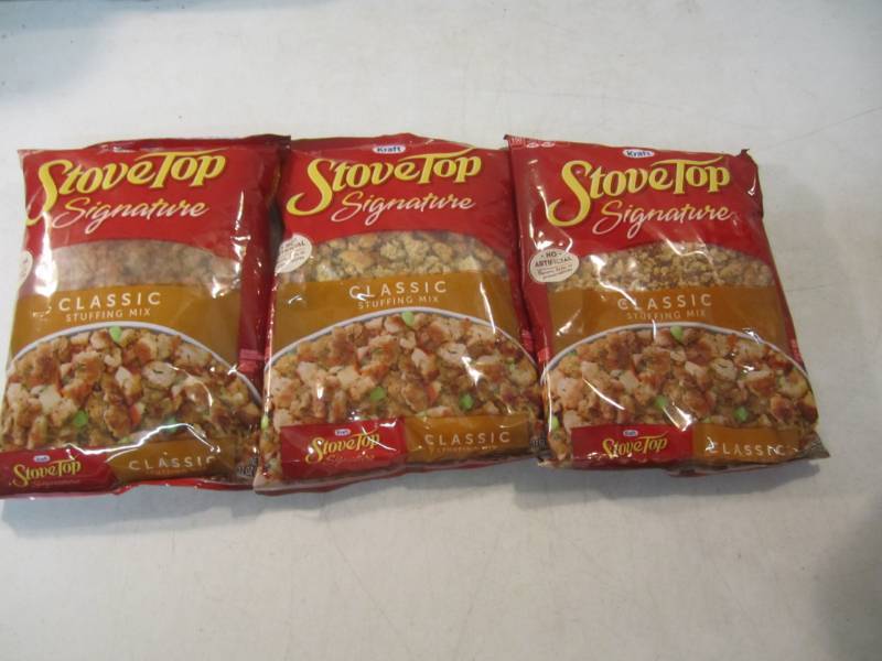 lot 265 image: 3 Bags of Stove Top Signature Class...