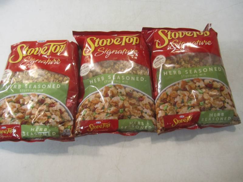 lot 266 image: 3 Bags of Stove Top Signature Herb ...
