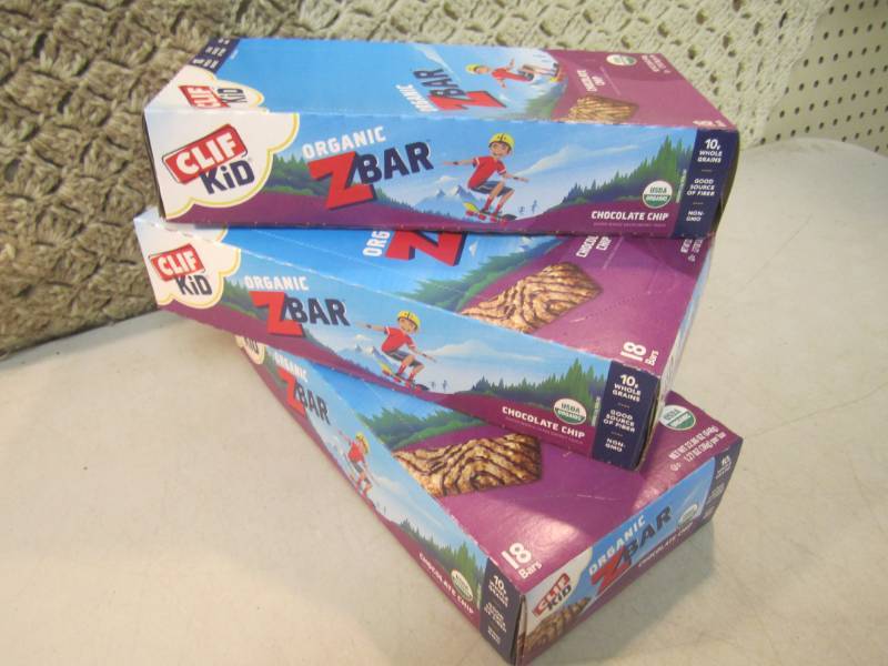 lot 268 image: 3 Boxes of Organic Z Bars Chocolate...