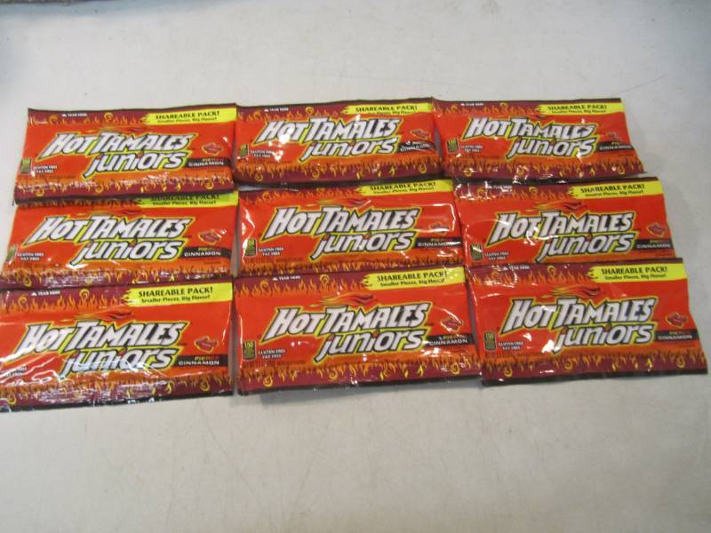 lot 269 image: 9 Bags of Hot Tamales Juniors Best ...