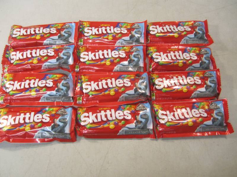 lot 277 image: 12 Bags of Skittles Best by Jul 201...