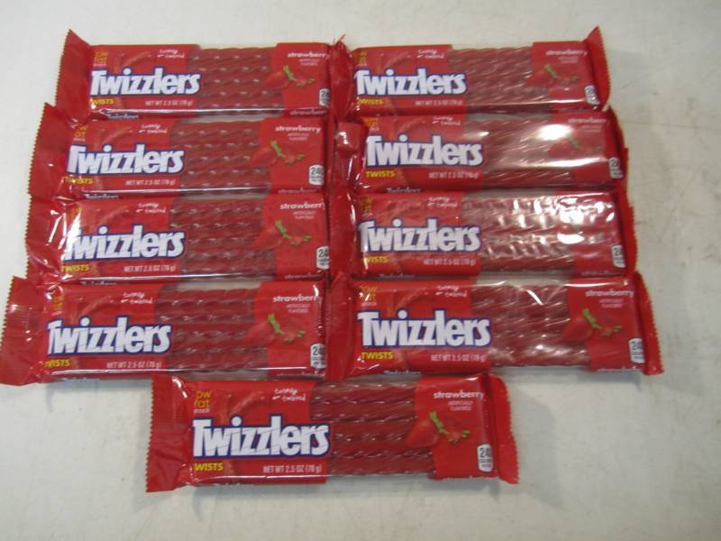 lot 278 image: 9 Packs of Twizzlers Twists Best by...