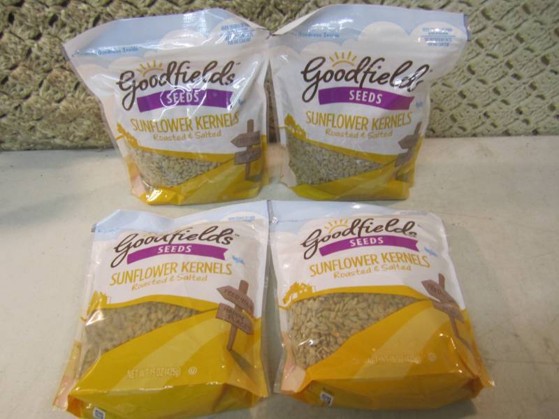 lot 279 image: 4 Big Bags of Roasted & Salted Sunf...