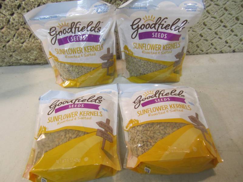 lot 280 image: 4 Big Bags of Roasted & Salted Sunf...