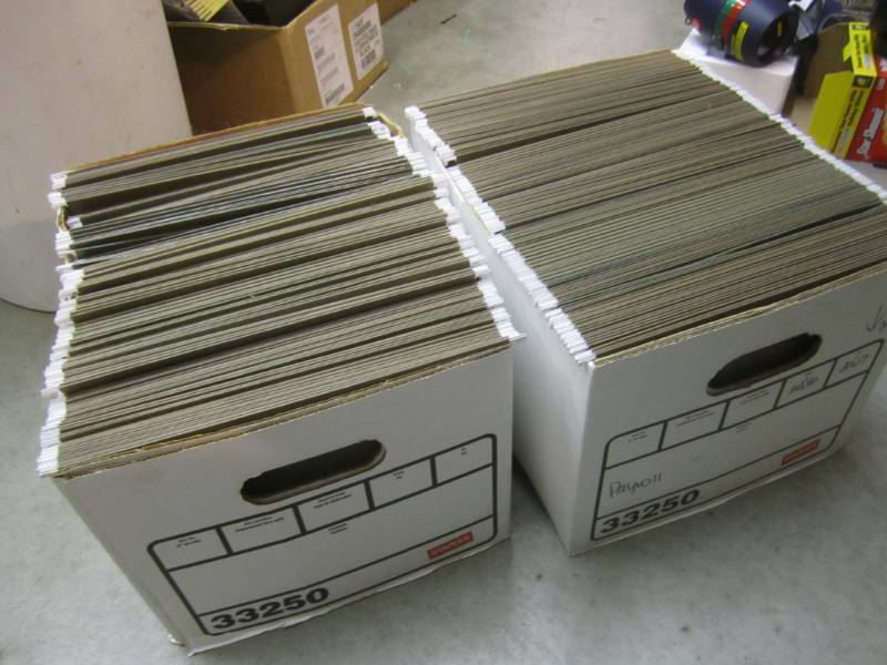lot 301 image: 2 Boxes Full of Hanging File Folder...