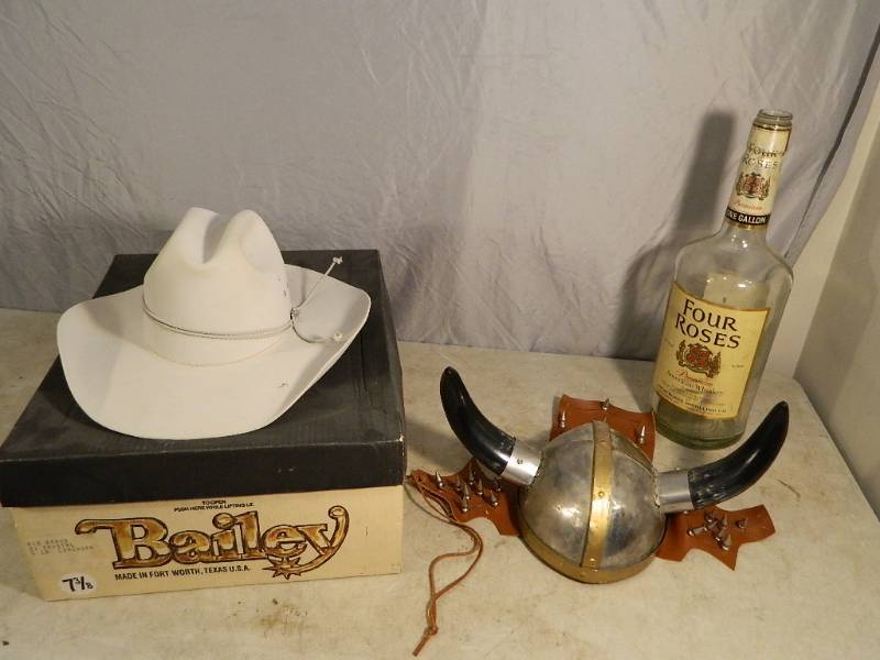 Metal Horned Helmet, Hat, and More