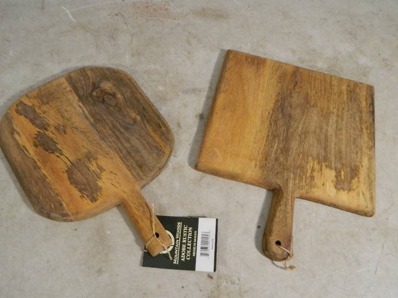2 New Rustic Mountain Woods Cuttingboards