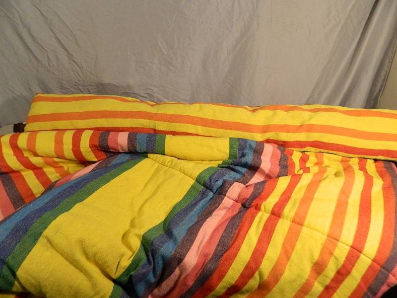 Nice New Large Double Hammock with Bars and Pillow