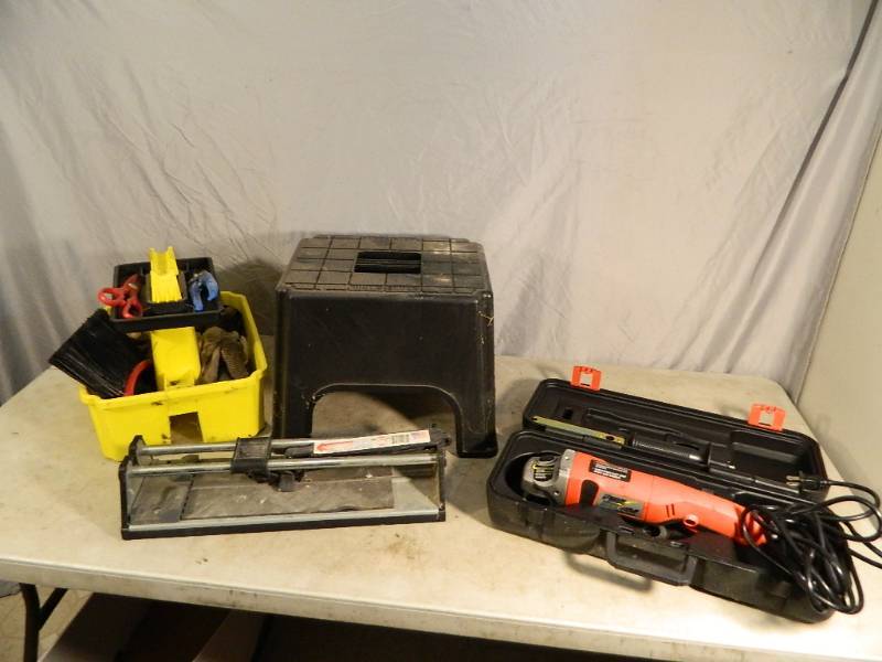 Grinder, Step Stool, Tile Cutter, Etc