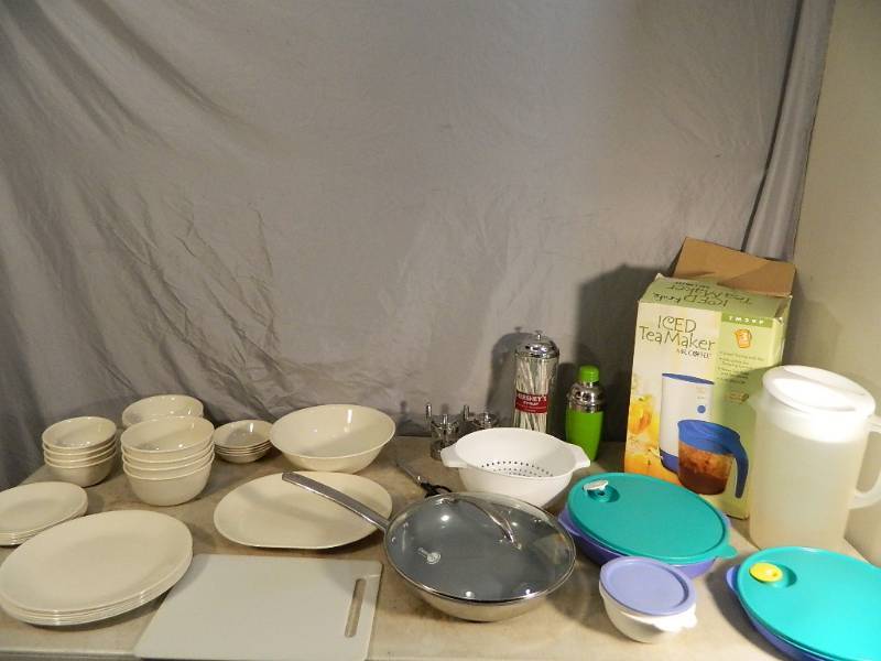 Corelle Dishes, Tupperware, More