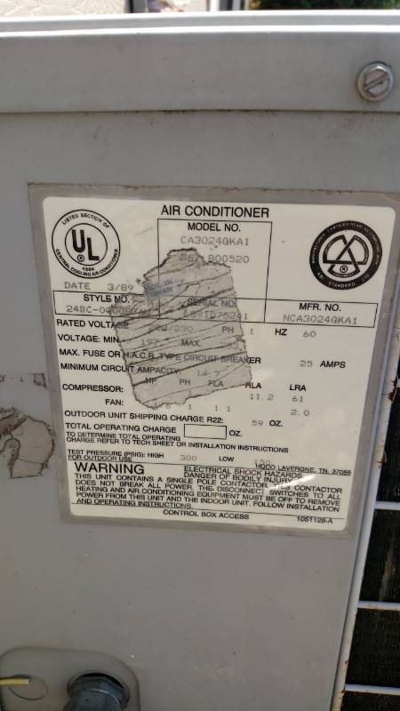 Central AC unit