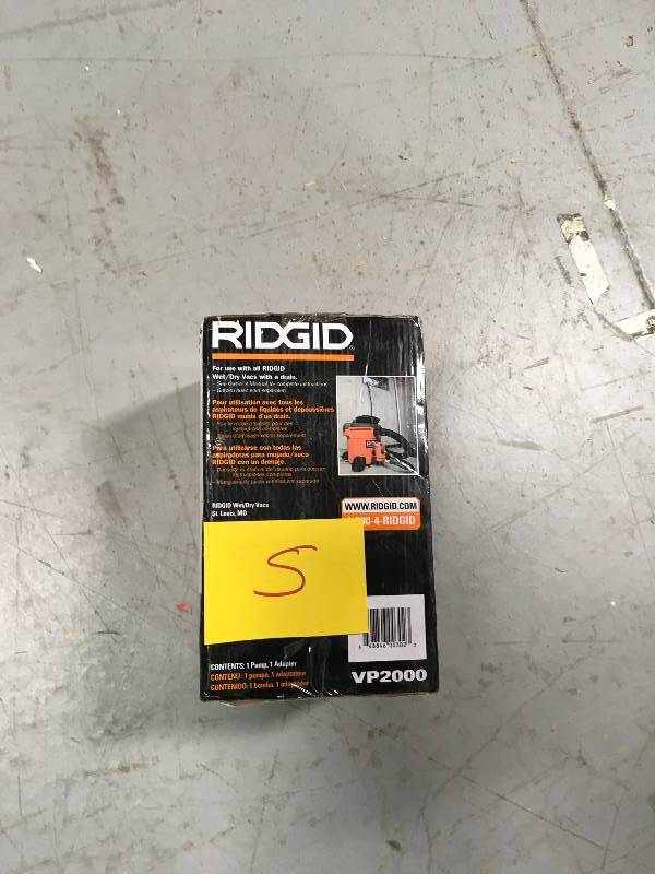 lot 5 image: Ridgid Quick Connect Pump Accessory for RIDGID Wet Dry Vacs in working conditions