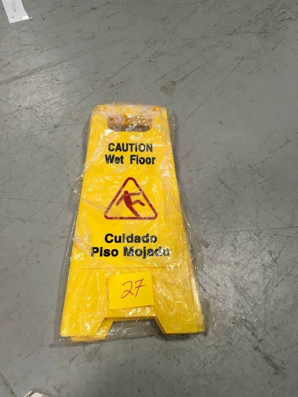 lot 27 image: Caution Wer Floor sign