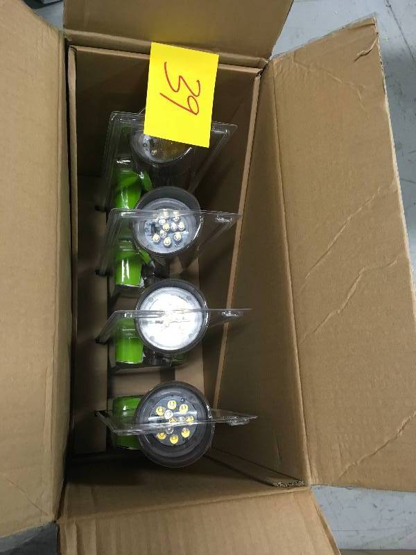 lot 39 image: Commercial 7-Watt Plastic LED Spike Light set of 4 not used