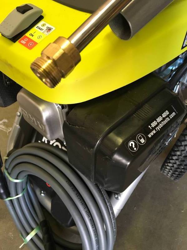 Ryobi 3,200 PSI 2.5 GPM ONE 18-Volt Electric Start Gas Pressure Washer in like new  working condition