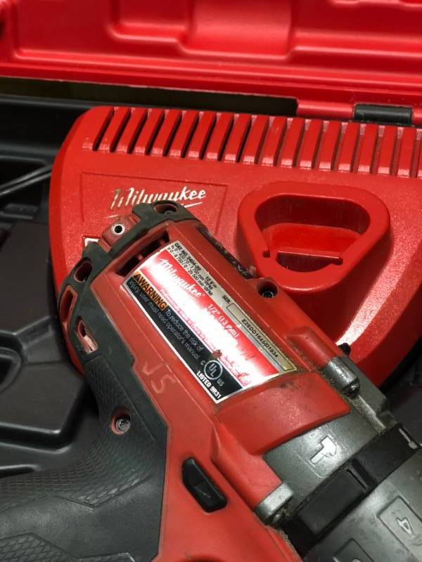 Milwaukee M12 FUEL 12-Volt Lithium-Ion Brushless Cordless 12 in. Hammer Drill used in working condition