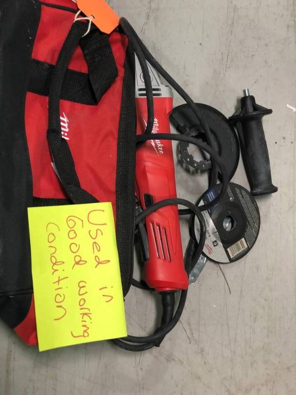 Milwaukee Grinder used in working condition