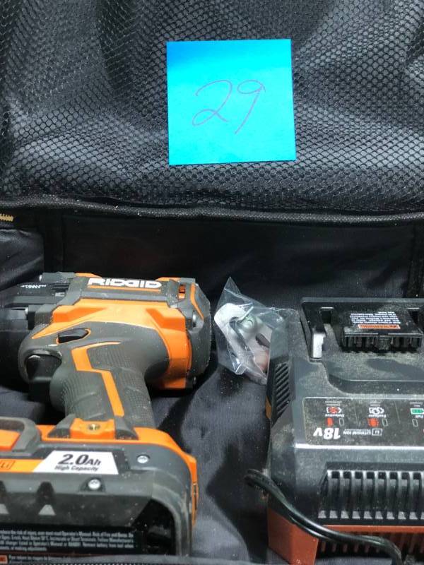 Ridgid Brushless 3 Speed Pulse Driver used in good working condition 18V