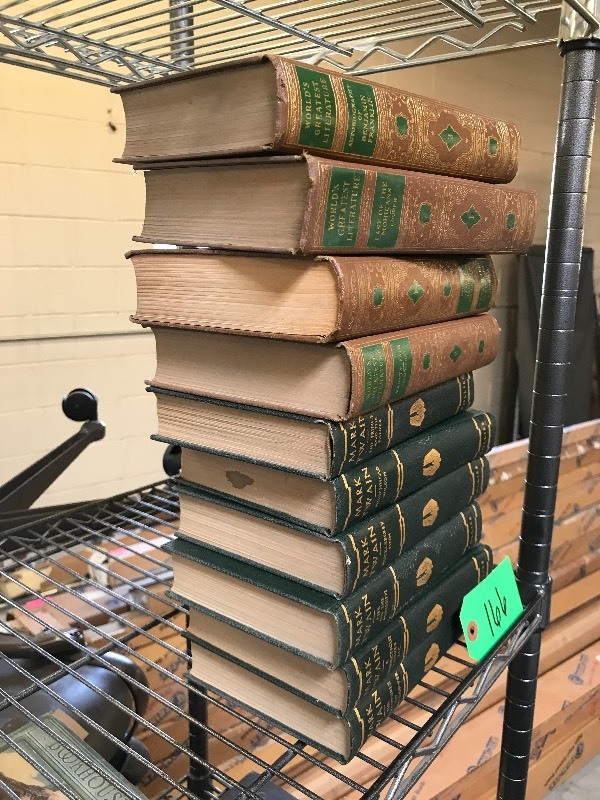 lot 166 image: COLLECTION OF WORLDS GREATEST LITERATURE & MARK TWAIN