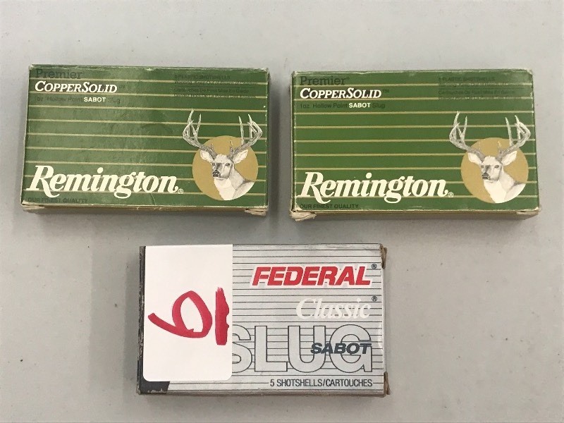 (15) 12gauge 2.75 Sabot Slugs, 1oz...