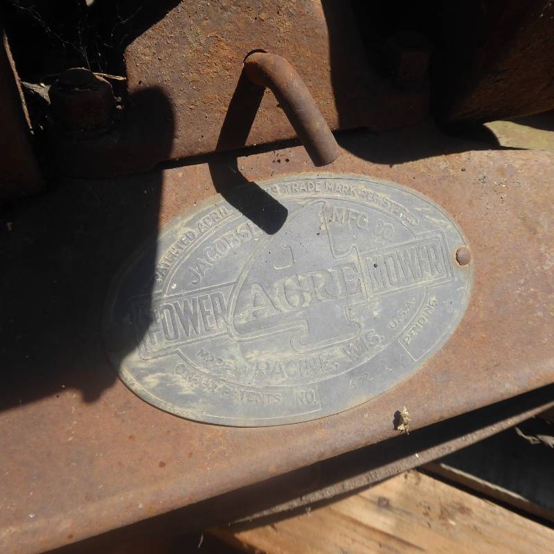 lot 7 image: Antique 1930s Jacobsen 4 Acre Power Mower