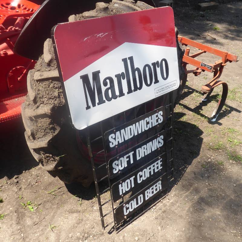 lot 18 image: Marlboro Steel Display Sign