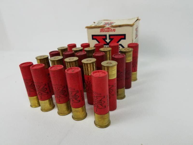 Vintage Western Super-X Brand, 10 Gauge Shotgun Shell Box, With 17
