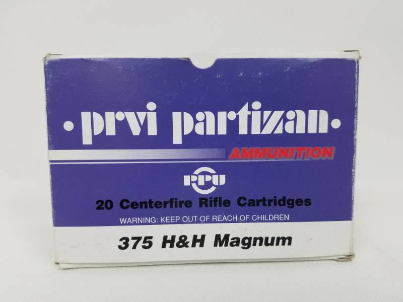 lot 9 image: PPU 375 H&H Magnum SP RN 19.5 G 20BOX