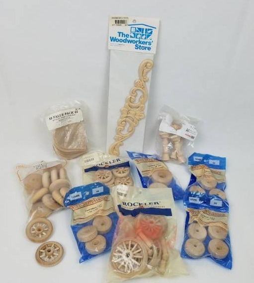 lot 13 image: Rockler Woodworking & Hardware lot of Hobby Wheels
