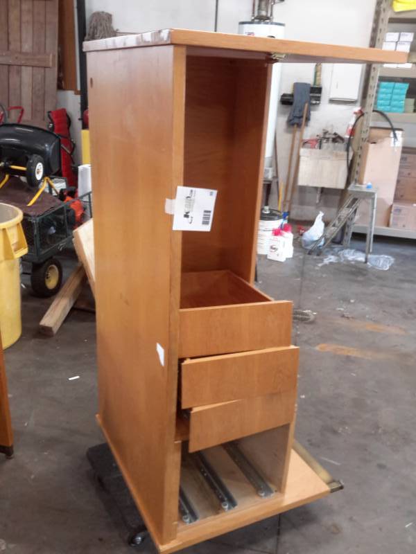 lot 55 image: Office Desk with Three Drawers