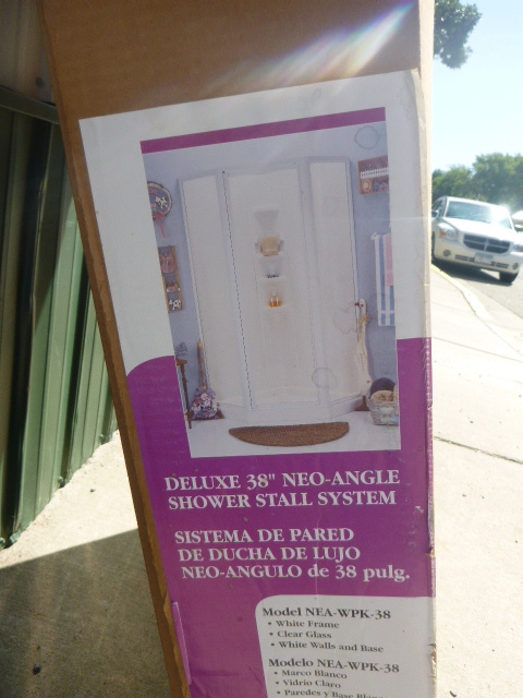 lot 6 image: NEW ASB Deluxe 38 Neo-Angle Shower Stall System