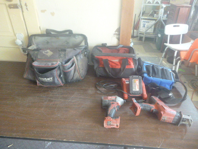 lot 63 image: Milwaukee Impact Drill and Hackzall Reciprocating Saw
