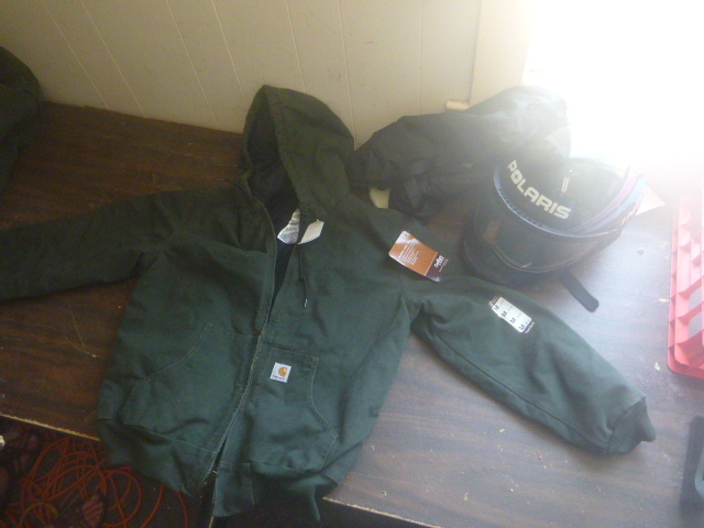 lot 108 image: NEW Carhartt Jack and Polaris Helmet
