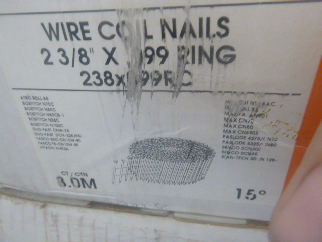 lot 121 image: 2 Boxes of Wire Coil Nails