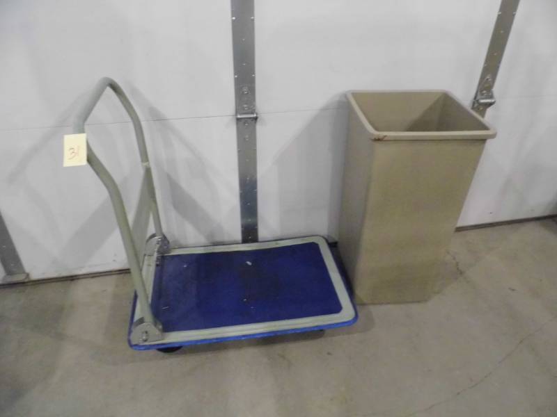 lot 31 image: Cart w Garbage Can
