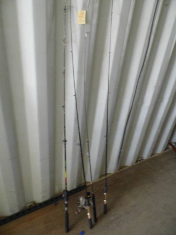 lot 58 image: Lot of 4 Fishing Rods