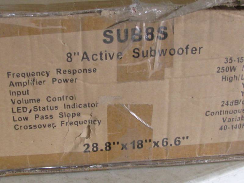 lot 55 image: SUB8S Subwoofer