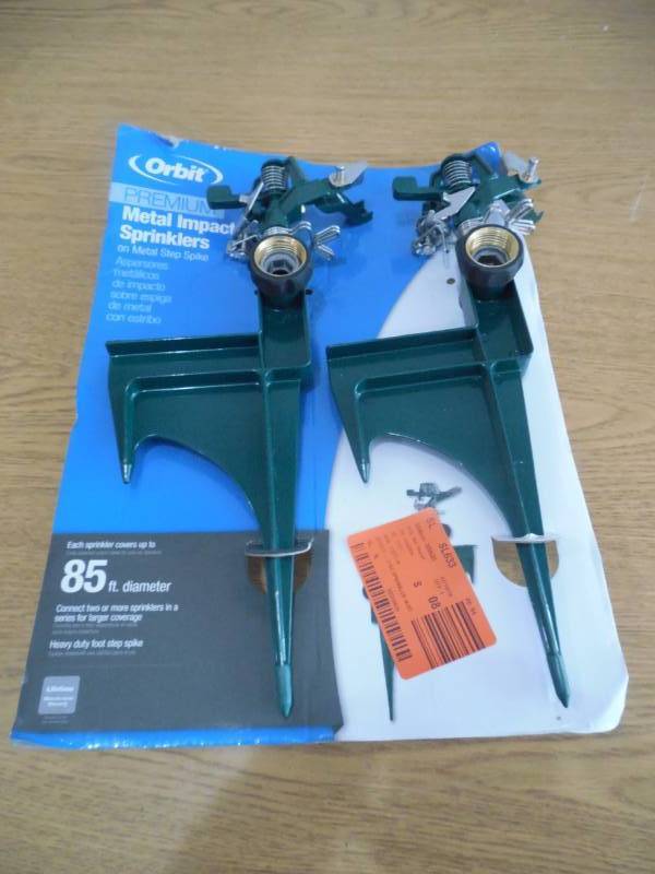 lot 17 image: Orbit Zinc Green Partial-Circle and Full-Circle Sprinkler Head (2-Pack)