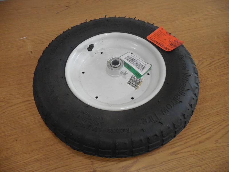 lot 32 image: Marathon 14-14 in. Universal Wheelbarrow Wheel