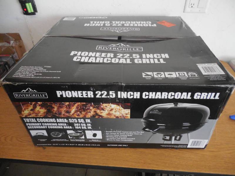 lot 99 image: RiverGrille Pioneer 22.5 in. Charcoal Grill in Black