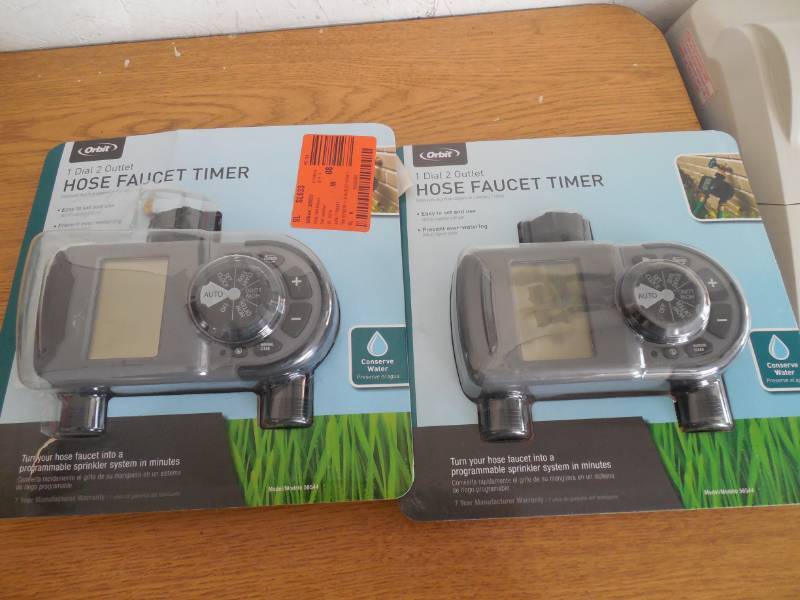 lot 72 image: (2) Orbit 2-Outlet Hose Faucet Timer