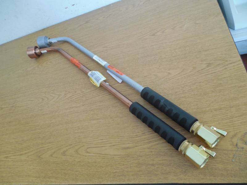 lot 36 image: (2) Orbit 34 in. Shower Wand with Shut-Off Galvanized